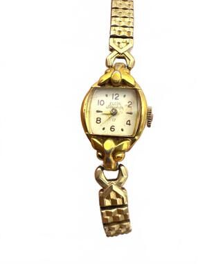Vintage Elgin Ladies' Wristwatch Gold Tone - not tested